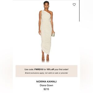 Norma Kamali Diana Dress in Mist